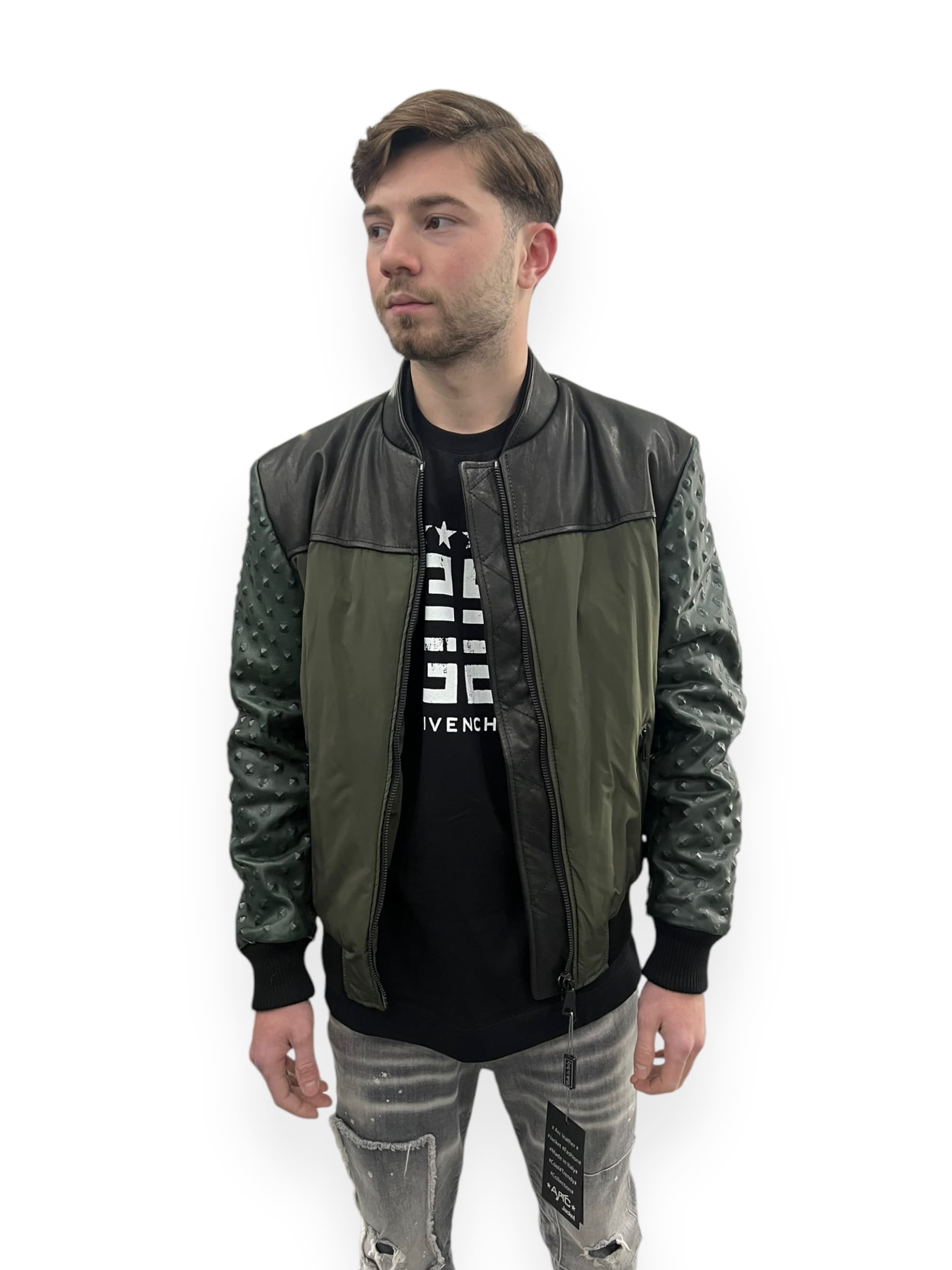 Arc Leather Bomber