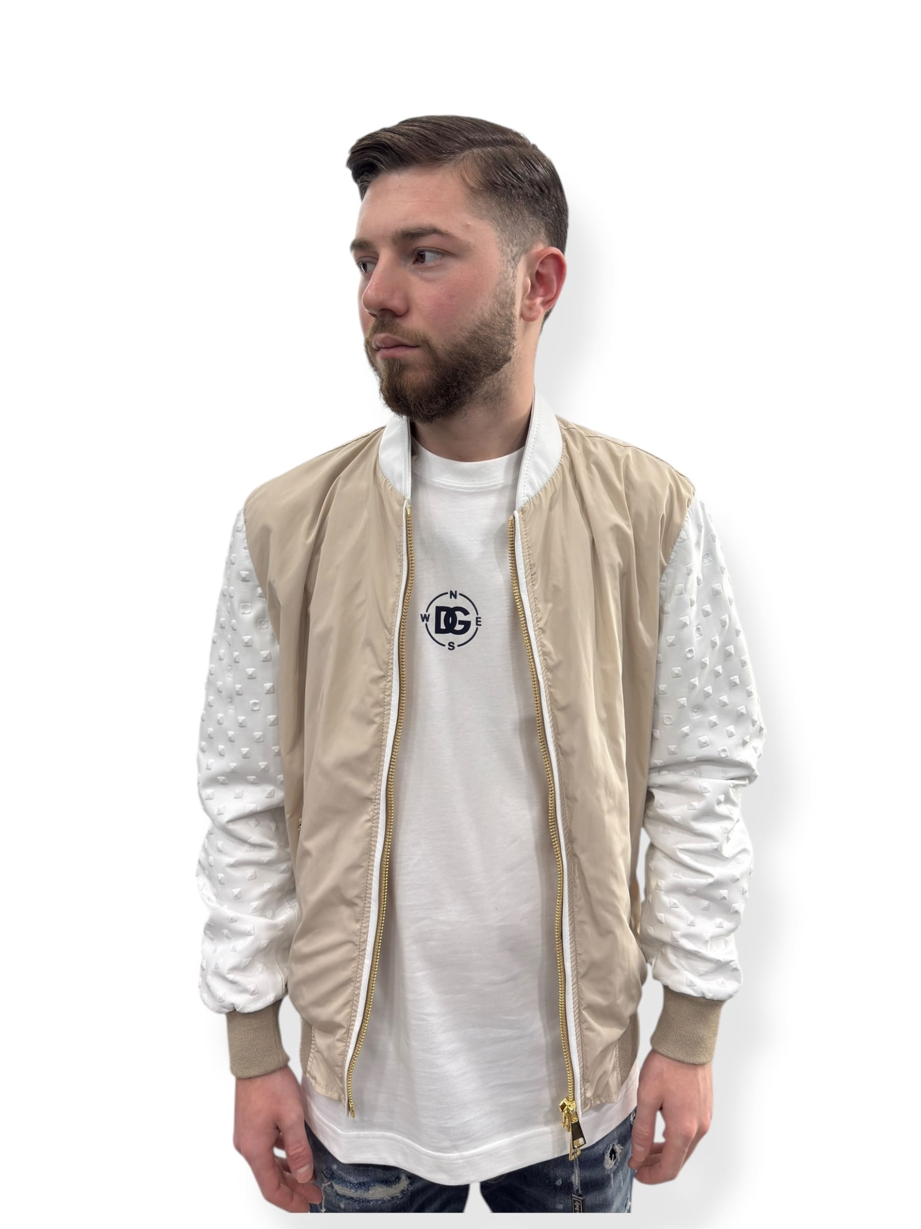 Arc Leather Bomber